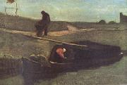 Vincent Van Gogh, Peat Boat with Two Figures (nn04)